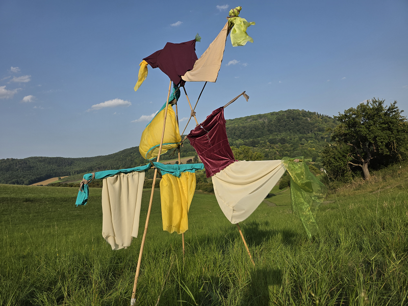 Transformation 35, Installation beim Windkunstfestival in Zierenberg 2025 (Kirsten Kötter)
