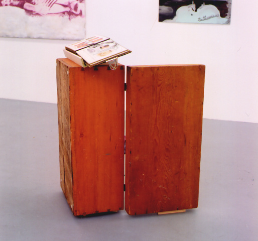 "Tsing Tang", 2008,
  installation with historical sailor's chest and historical Chinese album,
  (Kirsten Kötter)