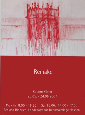 Kirsten Kötter: Plakat, Ausstellung Schloß Biebrich (Landesamt für Denkmalpflege), 2007