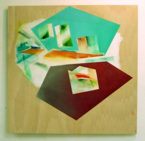 untitled (El), 2009,
  oil, acrylic, plywood,
  100 × 100 cm (Kirsten Kötter)