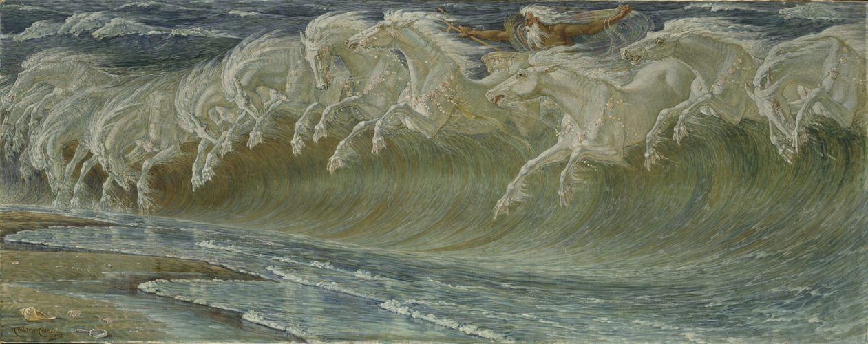 Walter Crane, Die Rosse des Neptun, 1892