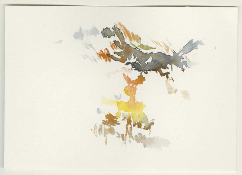 2022-01-12_budenheim-wiese-n-krappen-2, watercolour, 12 × 17 cm (Kirsten Kötter)