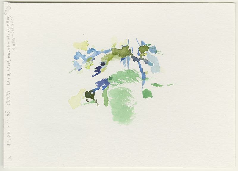 2024-09-19_malathon-rumpenheim_01, watercolour, 17 × 24 cm (Kirsten Kötter)