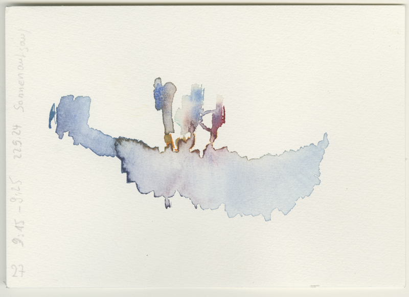 2024-09-22_malathon_27, watercolour, 12 × 17 cm (Kirsten Kötter)